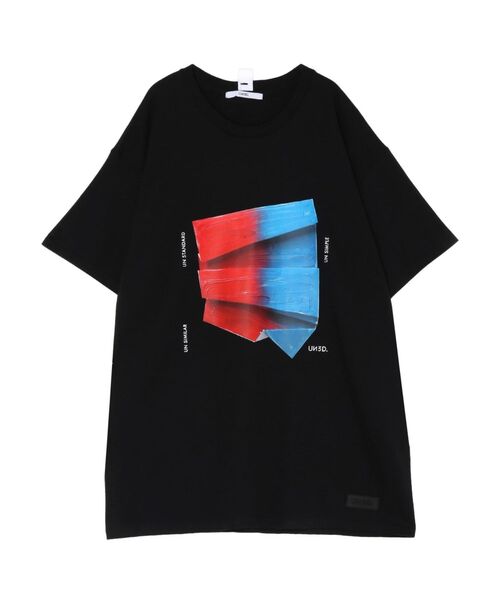 UN3D.（アンスリード） tシャツ 半袖 PAINT PAPER GRAPHIC T-SH 