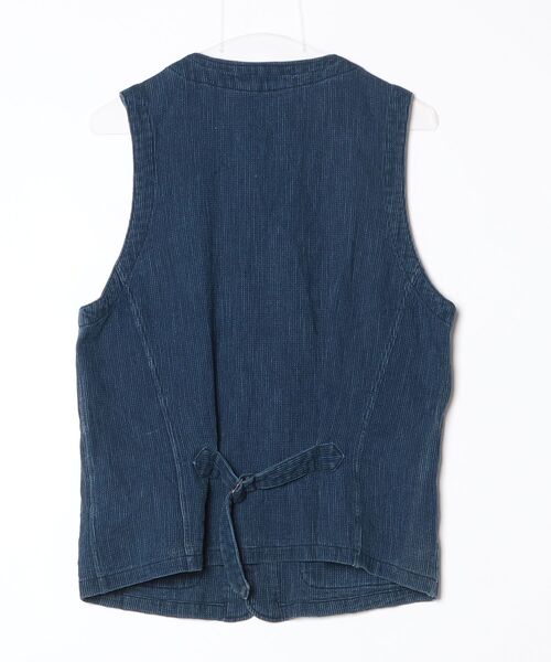 「WORK NOT WORK URBAN RESEARCH」 ベスト SMALL インディゴブルー メンズ_画像2