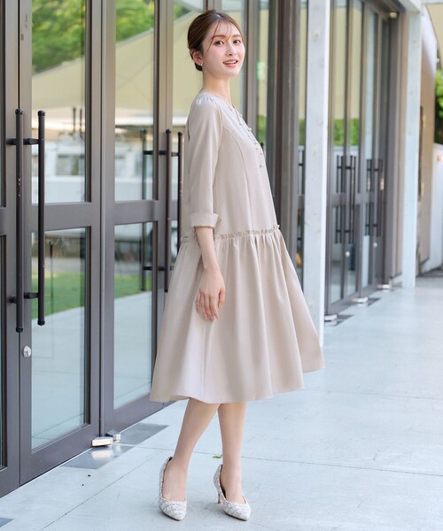 Tiaclasse ワンピース 裾タックフリルワンピース : ZOZOTOWN Yahoo!店