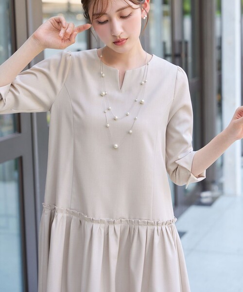 Tiaclasse ワンピース 裾タックフリルワンピース : ZOZOTOWN Yahoo!店