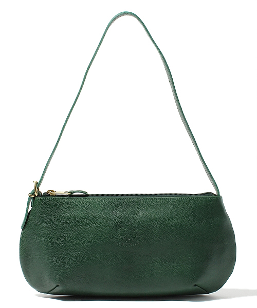 【良品】イルビゾンテ ハンドバッグ ショルダーバッグ 2way レザー 緑 IL BISONTE（イルビゾンテ） ショルダーバッグ バッグ IL BISONTE