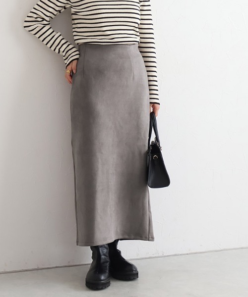 Pierrot（ピエロ） スカート カットスエードタイトスカート ノーマル