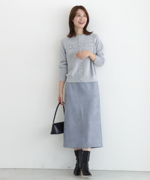 Pierrot（ピエロ） スカート カットスエードタイトスカート ノーマル