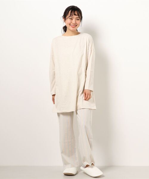 超激安 ルームウェア パジャマ キッドブルー 21ストライプ 天竺 長袖チュニックパジャマ Knqk622 Kidblue 公式店舗 Www Gettoknowmontco Com