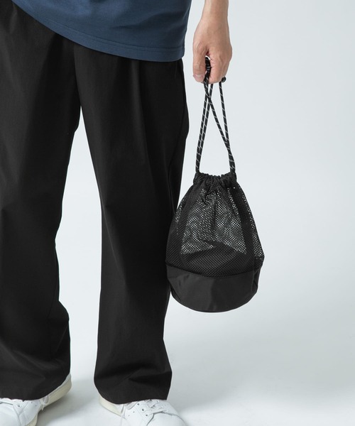 ITEMS URBANRESEARCH ショルダーバッグ メッシュ ドロスト巾着