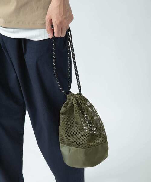 PORTER 巾着メッシュショルダーバッグ ブラック STRING(ストリング) DRAWSTRING BAG(S) | 吉田カバン