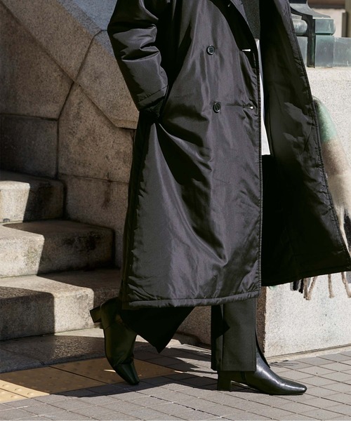 ur's（ユアーズ） コート トレンチコート 中綿ノーカラートレンチ