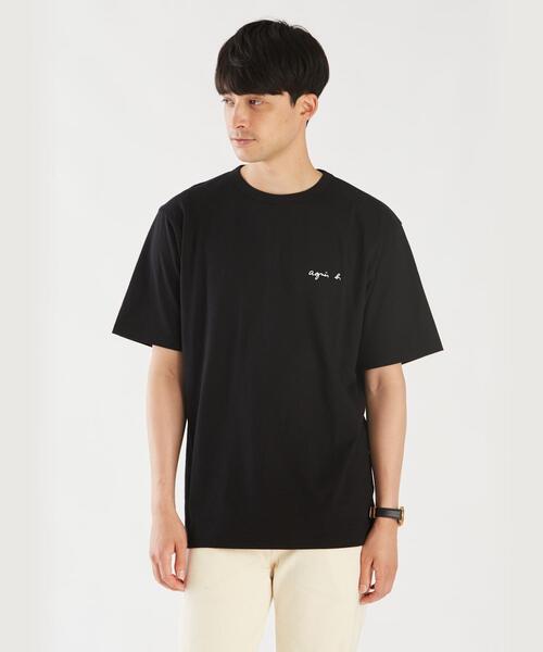 agnesb アニエスベー　Tシャツ　未使用　ブラック agnes b.（アニエスベー） tシャツ 半袖 Tシャツ ”Lezard メンズ