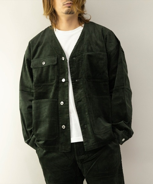 NO WAY カバーオール /ワイドコール/ノーカラー カバーオール メンズ