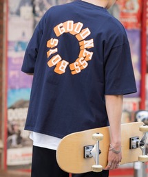 tシャツ Tシャツ オーバーサイズ  別注 サークルロゴプリント半袖Tシャツ  アメリカコットン メンズ レディース｜ZOZOTOWN Yahoo!店