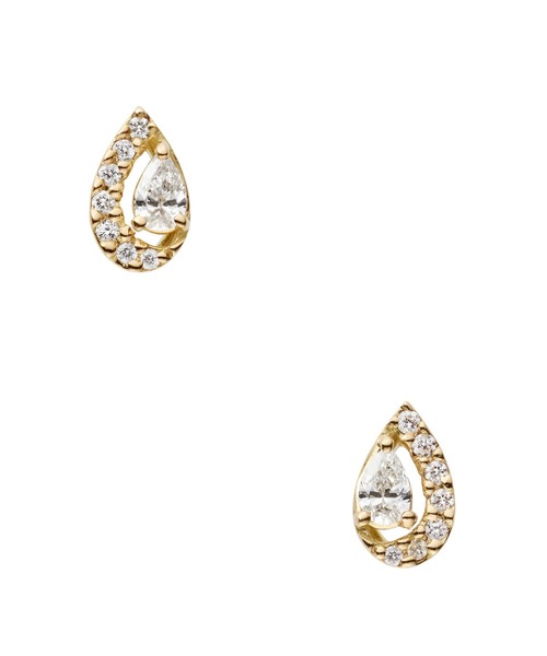 Vendome Aoyama K18 キャトルピアス ダイヤモンド約2.2mm Vendome Aoyama K18 YG ダイヤモンド キャトル ピアス AGVA1425__DI