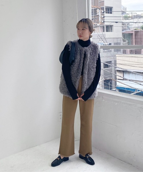 feepur ベスト フェイクシープファーベスト : ZOZOTOWN Yahoo!店