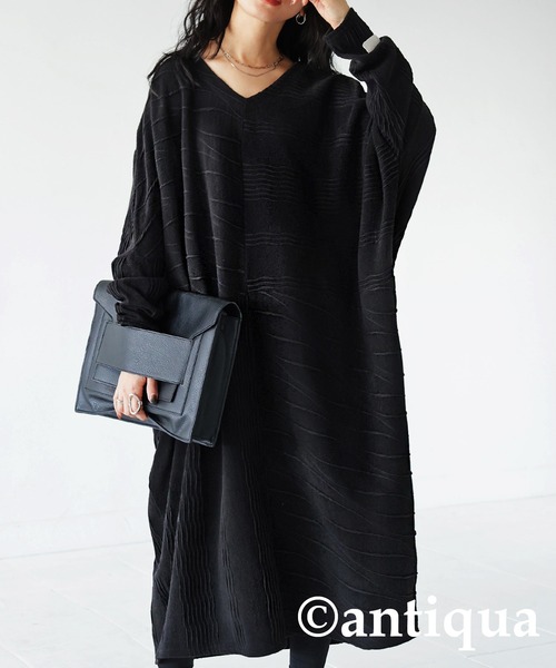 パッチワーク　ワンピース axes femme（アクシーズファム）の「パッチワークワンピース