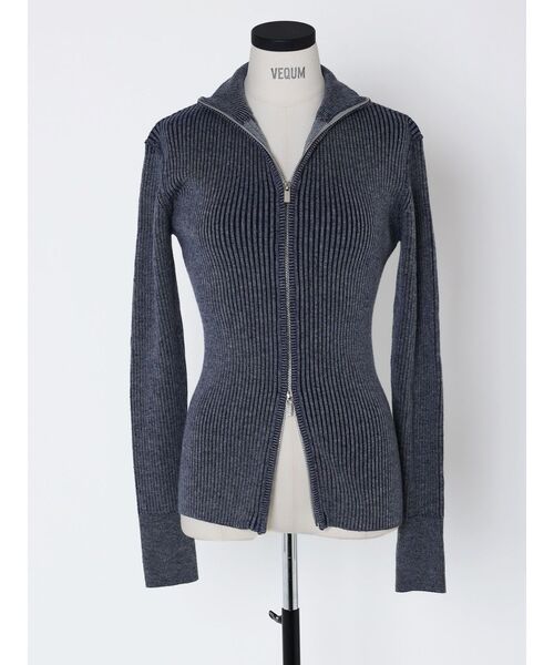 VEQUM ニット セーター 「VEQUM」FIT RIB OPEN KNIT レディース