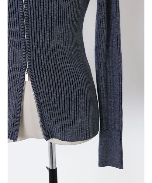 VEQUM ニット セーター 「VEQUM」FIT RIB OPEN KNIT レディース