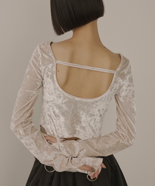 tシャツ ベロアトップ / Velour Top レディース kiehtova｜VELOR TOPS ベロア カットソー トップス - H.O.V
