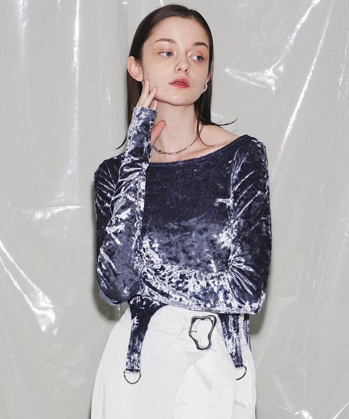 tシャツ ベロアTシャツ レディース NATURAL BEAUTY BASIC tシャツ ベロアTシャツ レディース