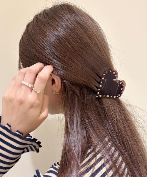 flower ヘアクリップ スパークルハートクリップ : ZOZOTOWN Yahoo!店