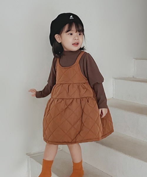ワンピース キルティングセットワンピース キッズ 子供服 女の子
