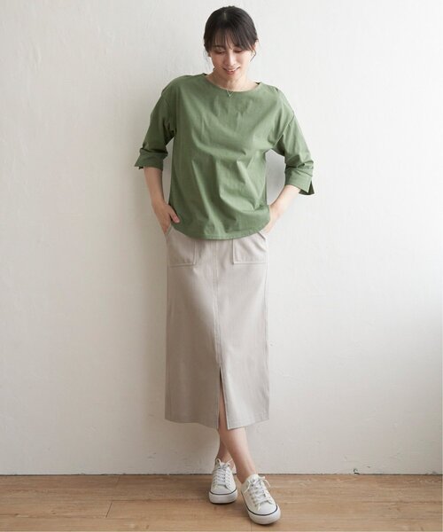 ikka(イッカ) tシャツ 梨地ジョーゼットプルオーバー レディース ikka(イッカ) tシャツ 梨地ジョーゼットプルオーバー レディース