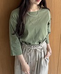 tシャツ 梨地ジョーゼットプルオーバー レディースの詳細画像5