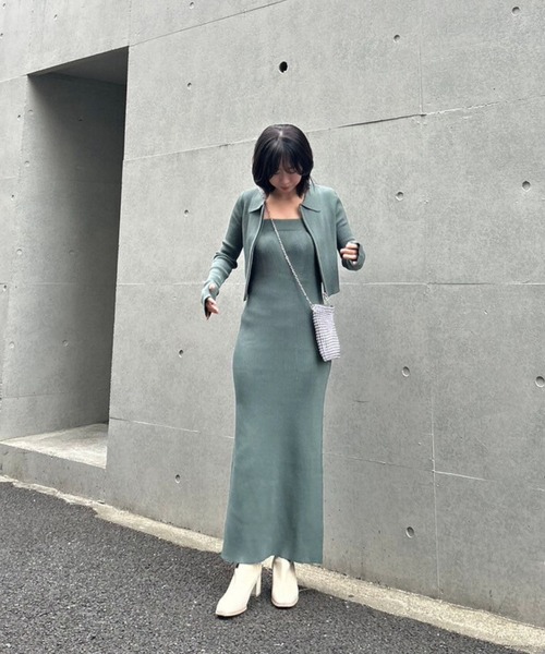 カーディガン 「セット着用可」ジッパーショートカーディガン レディース Lil Ambition カーディガン 「セット着用可」ジッパーショート