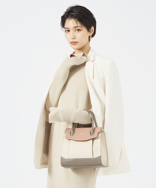 LOWELL Things 2way ショルダーバッグ グレイッシュベージュ