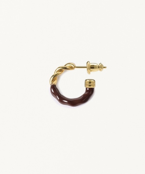 forsomeone ピアス FORSOMEONE ピアス TWIST EARRINGS GOLD メンズ : ZOZOTOWN