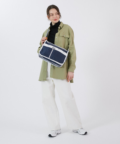 【美品】LeSportsac DELUXE EVERYDAY BAG ショルダー DELUXE EVERYDAY BAGサンダー（クロスボディ/ショルダーバッグ