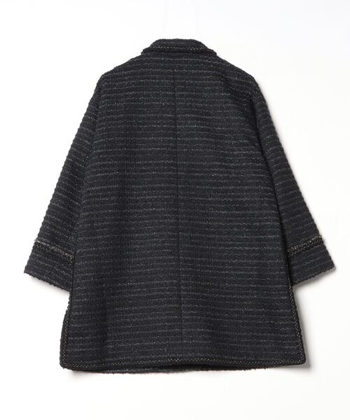 BORDERS at BALCONY」 コート 36 ネイビー レディース 