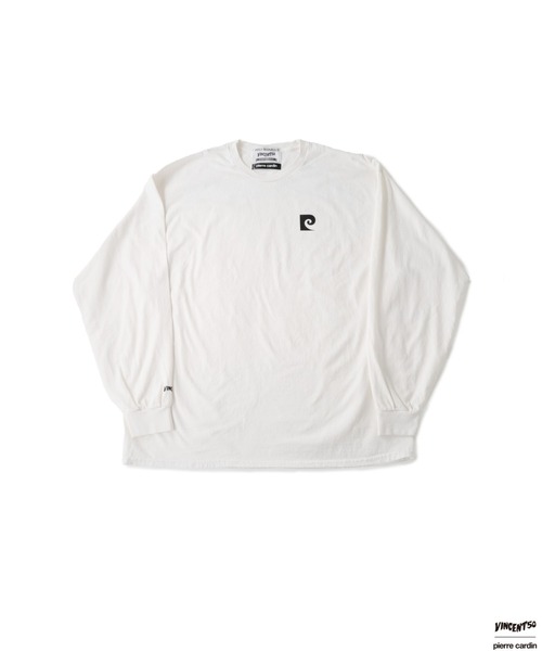 tシャツ VINCENT51 Pierre BACK LOGO LONG TEE / バンソンサンカント ピエールバックロゴ ロングティー レディース Port tシャツ VINCENT51 Pierre BACK LOGO LONG TEE / バンソン