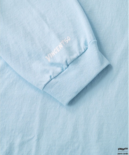 tシャツ VINCENT51 Pierre BACK LOGO LONG TEE / バンソンサンカント ピエールバックロゴ ロングティー レディース Port tシャツ VINCENT51 Pierre BACK LOGO LONG TEE / バンソン