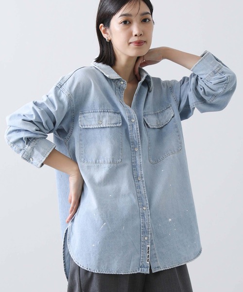 Gready Brilliant Ｒｉｓｌｅｙデニムシャツ Risley シャツ ブラウス Risleyデニムシャツ レディース