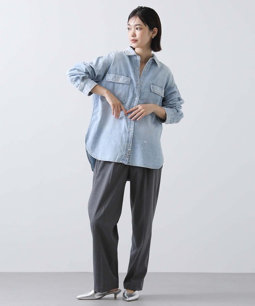 Risley シャツ ブラウス Risleyデニムシャツ レディース