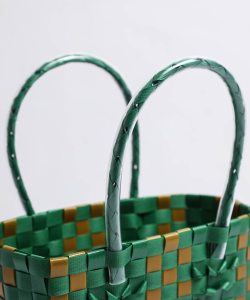 【未使用扱】WOVEN ストライプ かごバッグ セール】 ストライプカラー かごバッグ （かごバッグ）｜any SiS