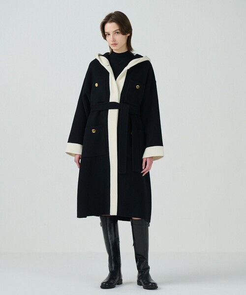 GRACE CLASS コート アウター ラインフードリバーコート レディース