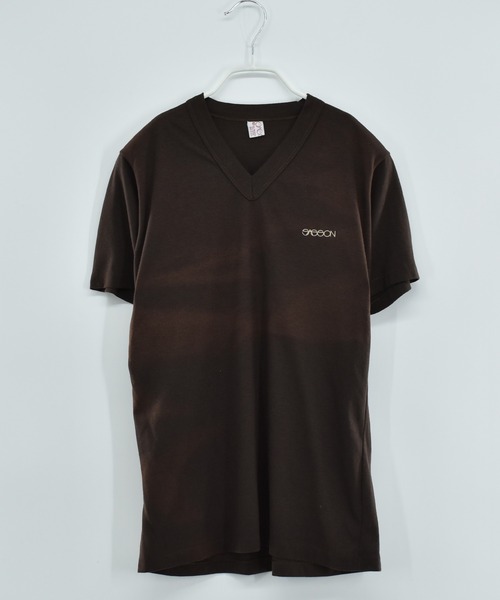 VINTAGE tシャツ 「ヴィンテージ古着」80's sasson Vネック 無地