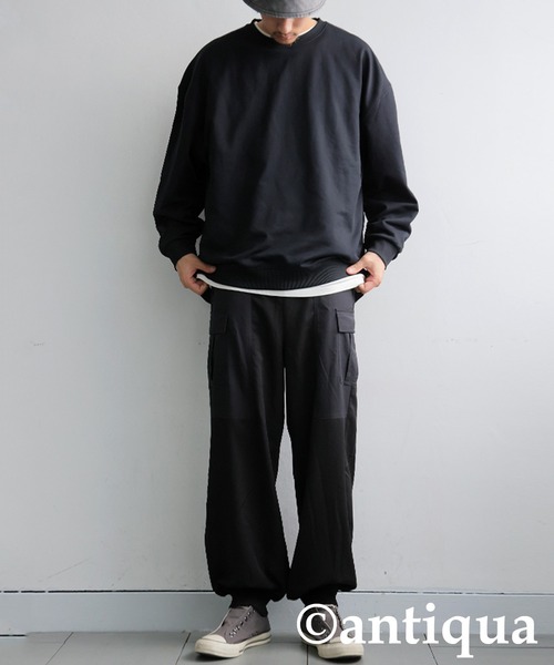 antiqua カーゴパンツ 切り替えカーゴパンツ レディース メンズ