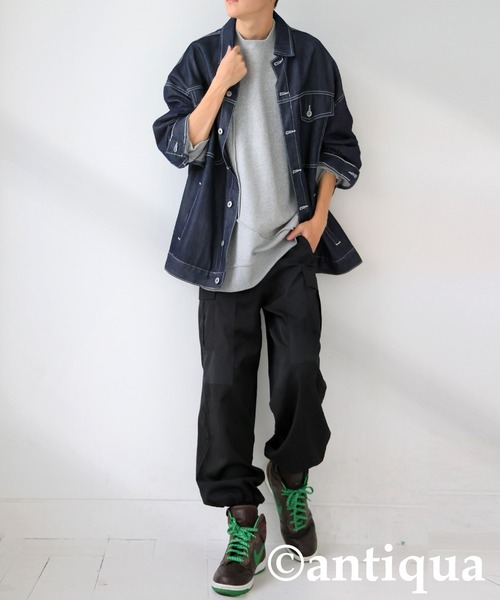 antiqua（アンティカ） カーゴパンツ 切り替えカーゴパンツ レディース