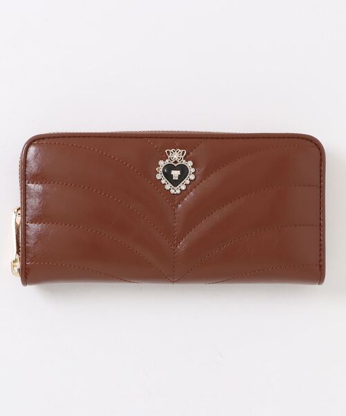 新品タグ付き【ANNA SUI アナスイ】ポワロ ラウンドファスナー長財布 ANNA SUI アナスイ 長財布 ラウンドファスナー 本革 レディース