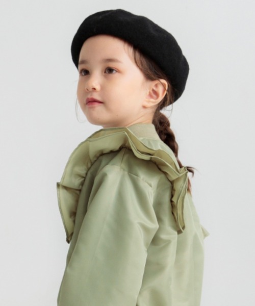 branshes ma1 ma-1 フリルMA-1ブルゾン キッズ 子供服 女の子