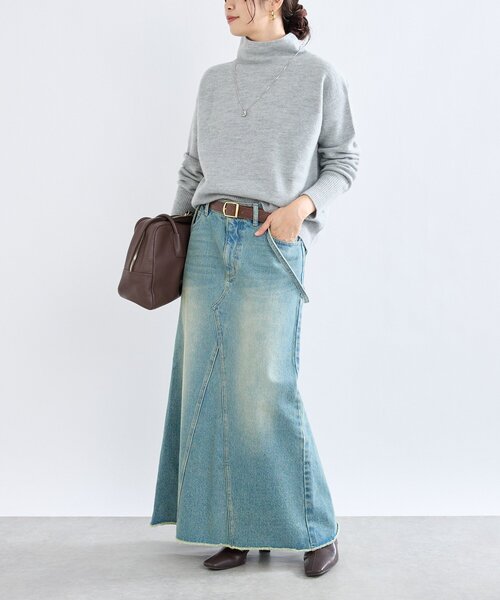 RIVE DROITE デニムスカート 「MONN.:.(モン)」LOOSE DENIM