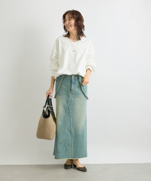 RIVE DROITE デニムスカート 「MONN.:.(モン)」LOOSE DENIM