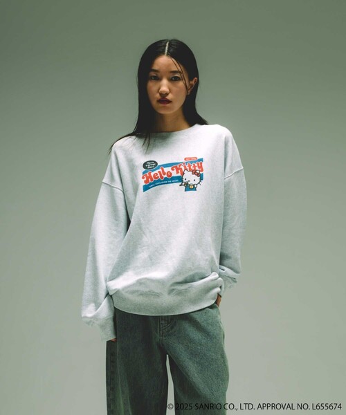 スウェット HELLO KITTY スウェット レディース FREAK'S STORE トレーナー スウェット SANRIO/サンリオ ”HELLO
