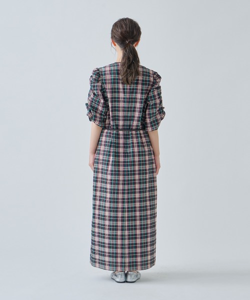 WHYTO ワンピース 「WHYTO. / ホワイト」 GATHER SLEEVE DRESS