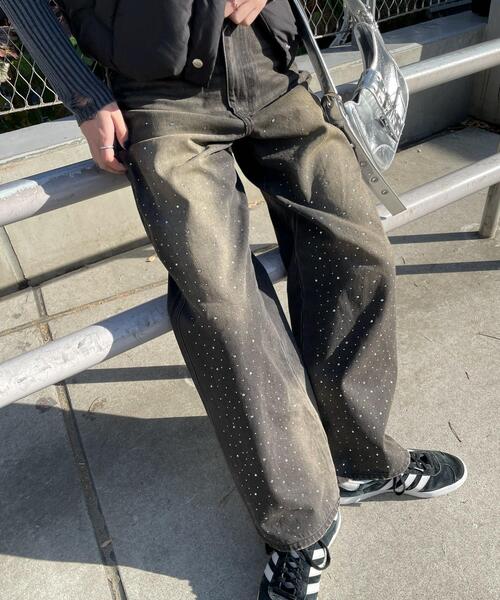 WEGO（ウィゴー） ジーンズ デニム デニムパンツ WEGO/ラインストーン