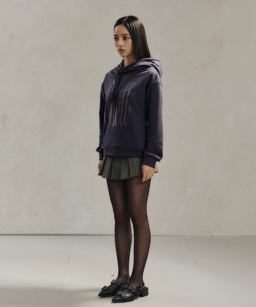 ネイビー フード付き パーカー　【日本限定】 パフスリーブパーカー　FCMM セール】【日本限定】PUFF SLEEVES PARKER / パフスリーブ