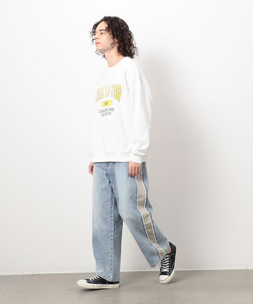 【関税込み】YMC パープル Papa ジーンズ YMC Papa wide-leg Tapered Jeans | Purple | FARFETCH BH