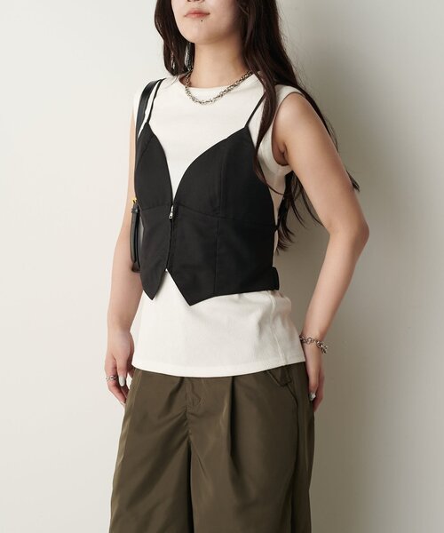 MAISON SPECIAL」 ボレロ FREE ブラック レディース（Sheer Knit