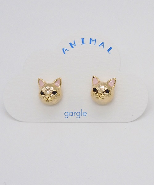 gargle（ガーグル） ピアス ガーグル：アニマルシリーズ シャトン ねこ